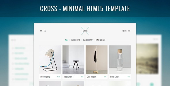 Cross - Minimal HTML5 Template - Creative Site Templates