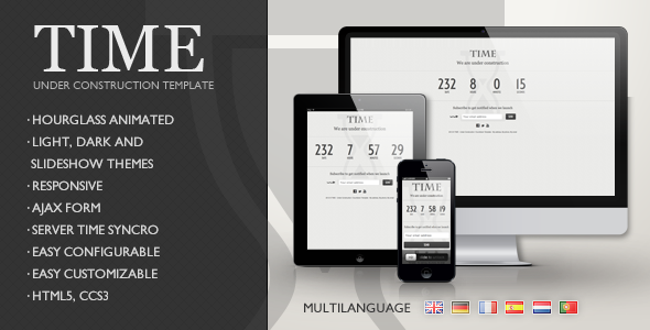 TIME - Responsive Under Construction Template