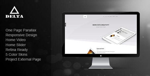 Delta - Responsive One Page Parallax Template - Creative Site Templates