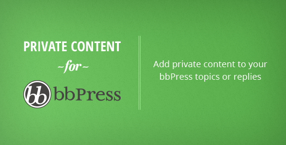 bbPress Private Content WordPress Plugin - CodeCanyon Item for Sale