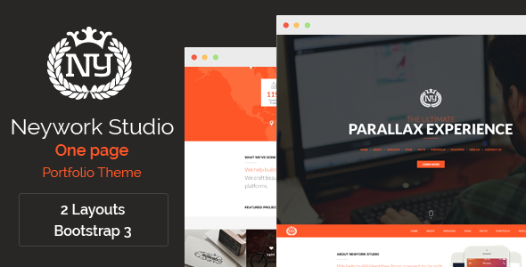 Newyork Studio - One Page Parallax Theme - Portfolio Creative