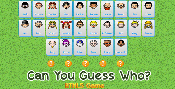 Guess Who? HTML5 Game - CodeCanyon Item for Sale