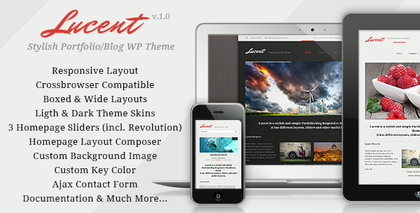 Lucent - Responsive Portfolio/Blog WordPress Theme - Portfolio Creative