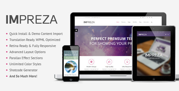 Impreza - Retina Responsive WordPress Theme - Creative WordPress