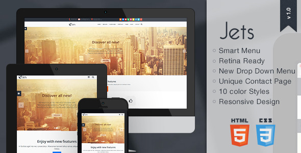 Jets - Responsive HTML5 Template - Business Corporate