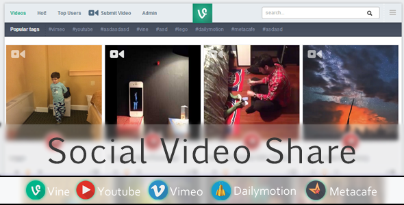 Social Video Share - CodeCanyon Item for Sale