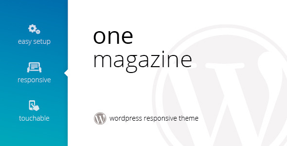One, Multipurpose Responsive Wordpress Magazine