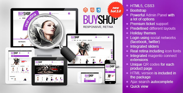 BUYSHOP - Premium Responsive Retina Magento theme - Magento eCommerce