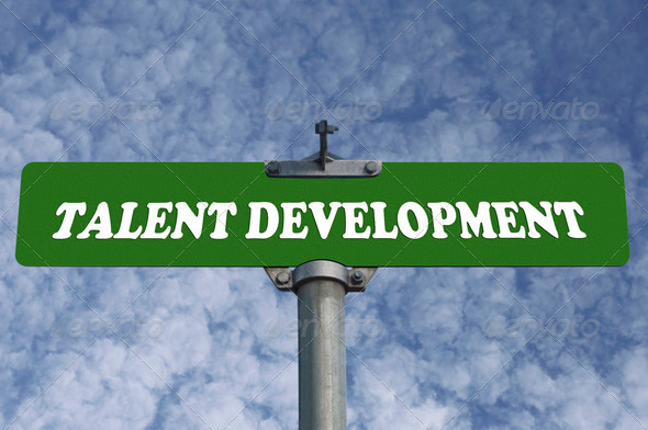Talent development road sign