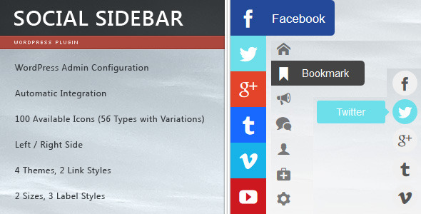 Social Sidebar for WordPress