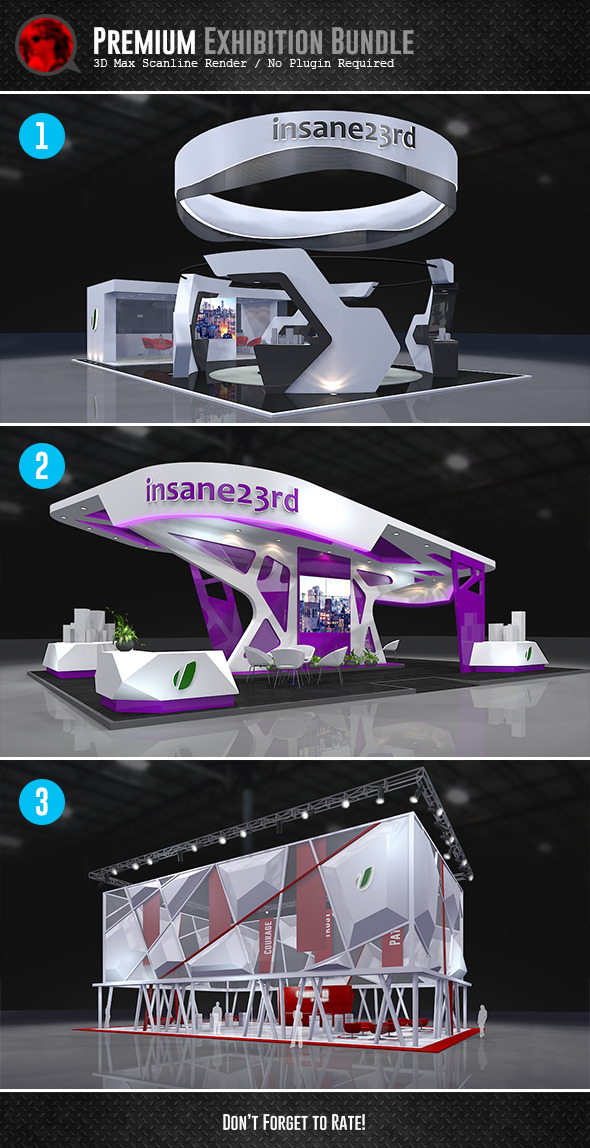 Exhibition Stall Design 3d Model Free Download