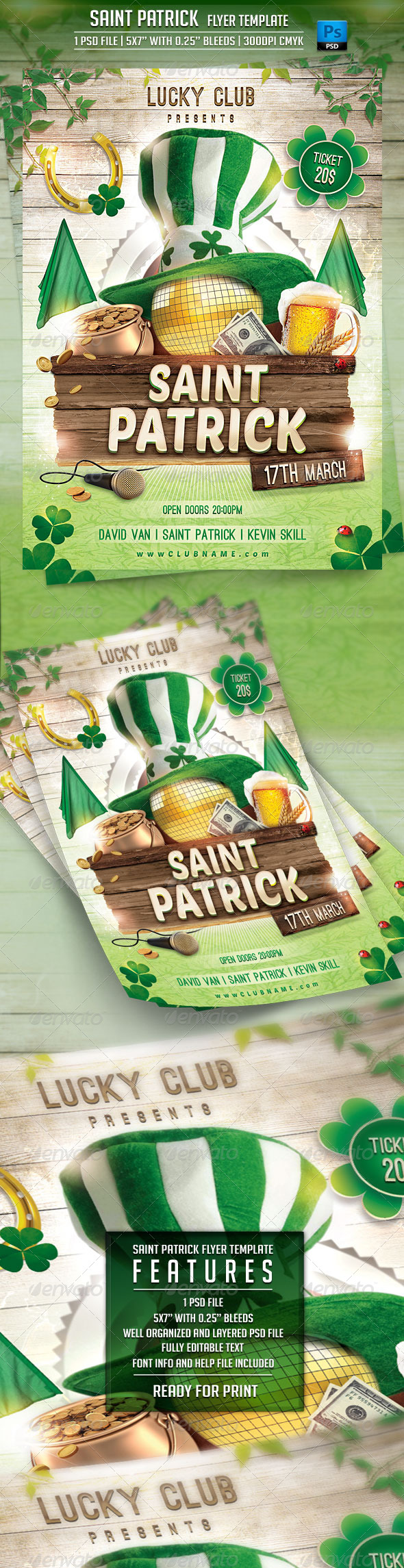 Saint Patrick Flyer Template (Events)