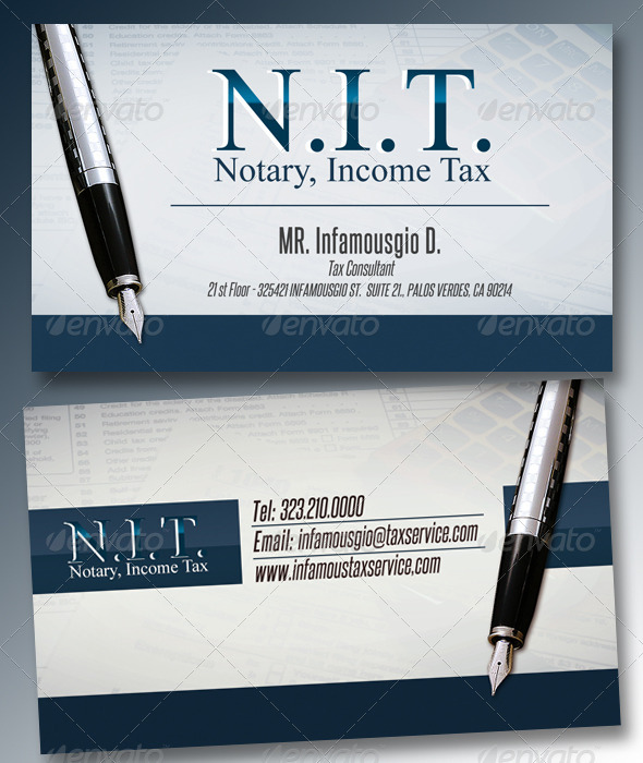 Income Tax 3 (Business Cards)