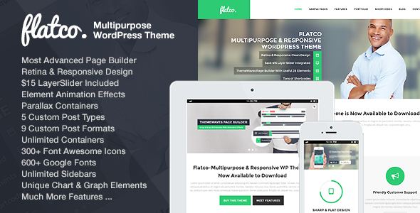 Flatco - Responsive Multi-Purpose One Page Theme - Business Corporate