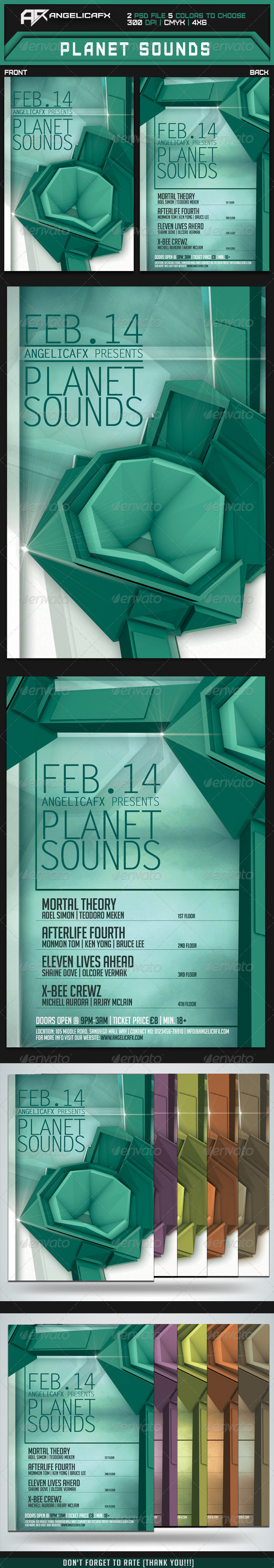 Planet Sounds Flyer Template (Flyers)