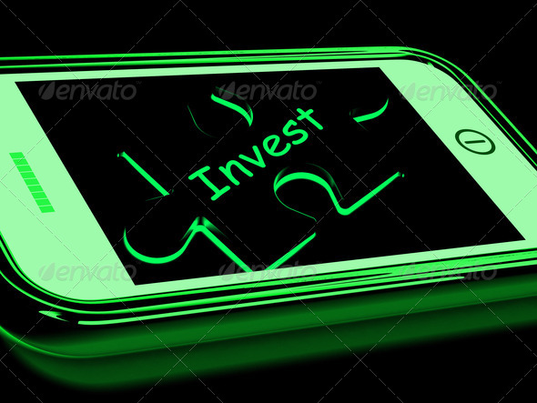 Invest Smartphone Means Investment In Company Or Savings