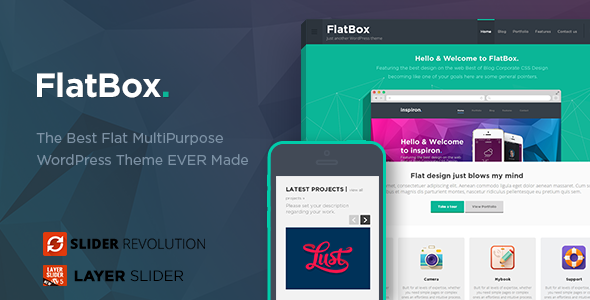 FlatBox - Flat Multipurpose WordPress Theme - Corporate WordPress