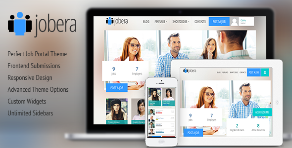 Jobera - Job Portal WordPress Theme - Directory & Listings Corporate