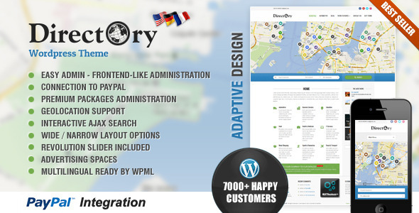 Directory Portal WordPress Theme - Directory & Listings Corporate