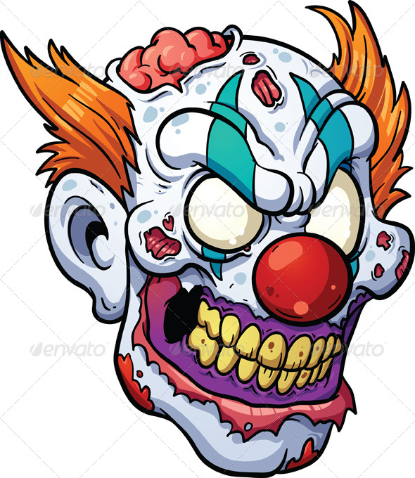 clown head clipart - photo #4