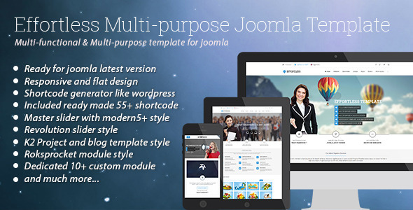 Effortless - Multi-purpose Joomla Template - Business Corporate