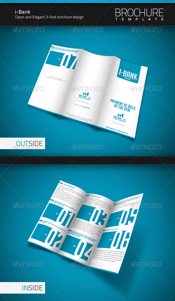 iBank 3Fold Brochure Template GraphicRiver Item for Sale