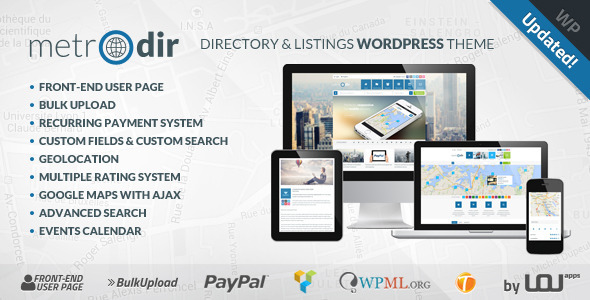 Metrodir - Directory & Listings WordPress Theme - Directory & Listings Corporate