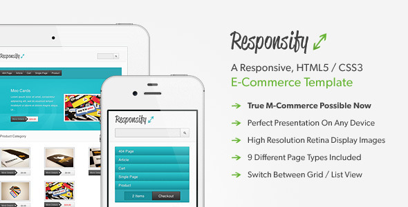 Responsify - A Responsive E-Commerce Template - Shopping Retail
