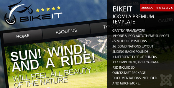 BikeIT - Premium Joomla Template