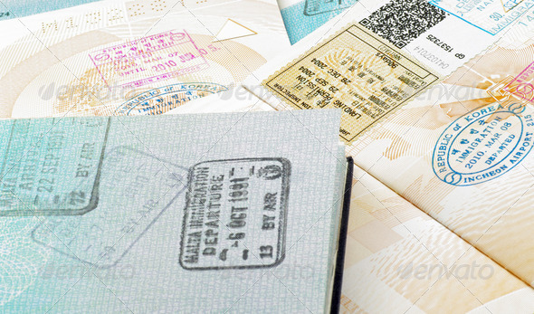 open passport pages
