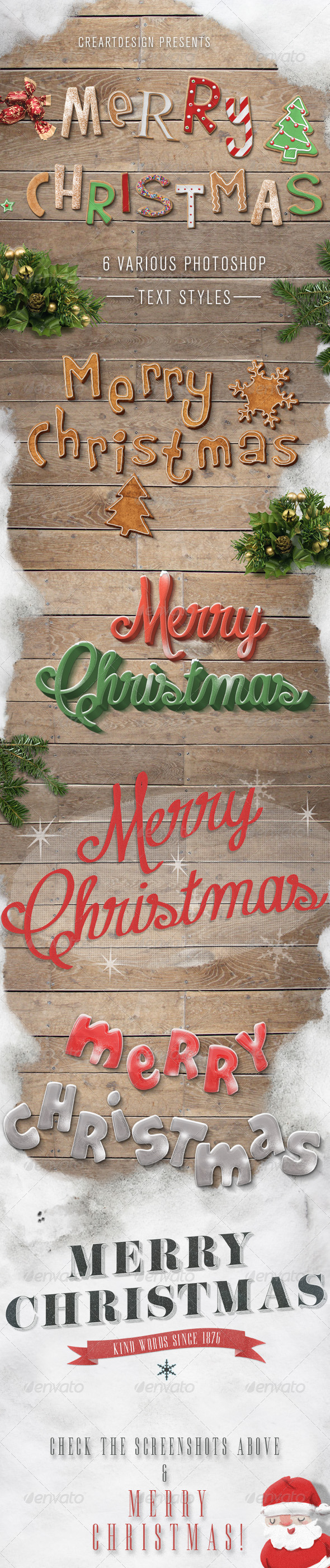 Christmas Text Effects And Styles