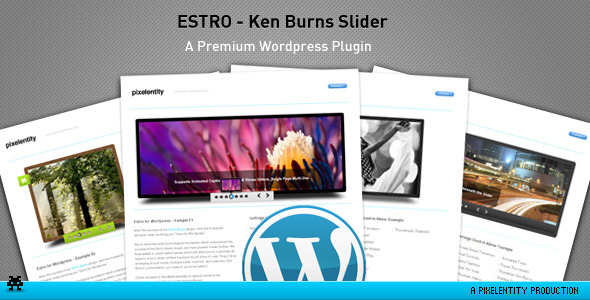 Estro - jQuery Ken Burns slider - wordpress plugin - CodeCanyon Item for Sale
