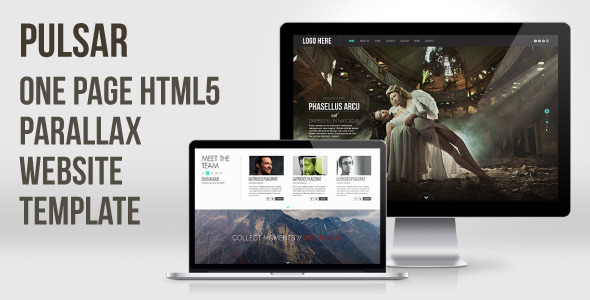 Pulsar - One Page HTML5 Parallax Website Template