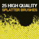 25 Splatter Photoshop Brushes