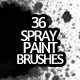 36 Spray Paint Photoshop Brushes