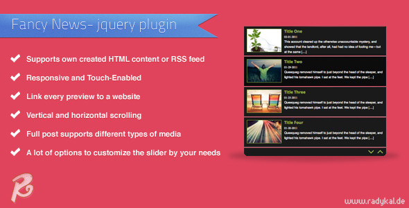 Fancy News - jQuery plugin - CodeCanyon Item for Sale