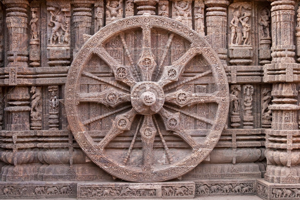 Stone Wheel of Hindu Chariot