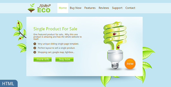 Jump Eco HTML - Slider - Single product shop - Environmental Nonprofit