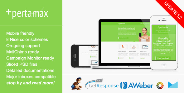 Mobile Friendly HTML Email Template - Pertamax - Email Templates Marketing