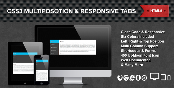 CSS3 Multiposition & Responsive Tabs