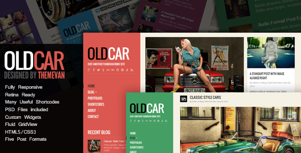 OldCar - Responsive Blog & Grid WordPress Theme - Personal Blog / Magazine