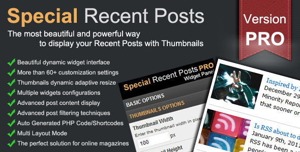 Special Recent Posts PRO - CodeCanyon Item for Sale