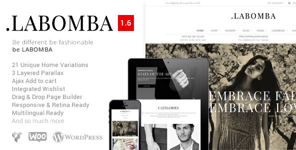 plantillas ecommerce moda Labomba - Responsive Multipurpose WordPress Theme - WooCommerce eCommerce