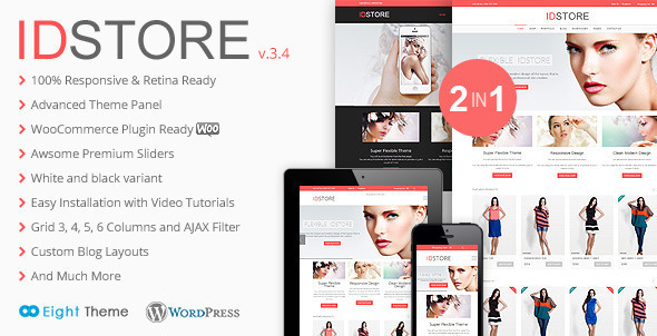 plantillas ecommerce moda IDStore - Responsive Multi-Purpose Ecommerce Theme - WooCommerce eCommerce
