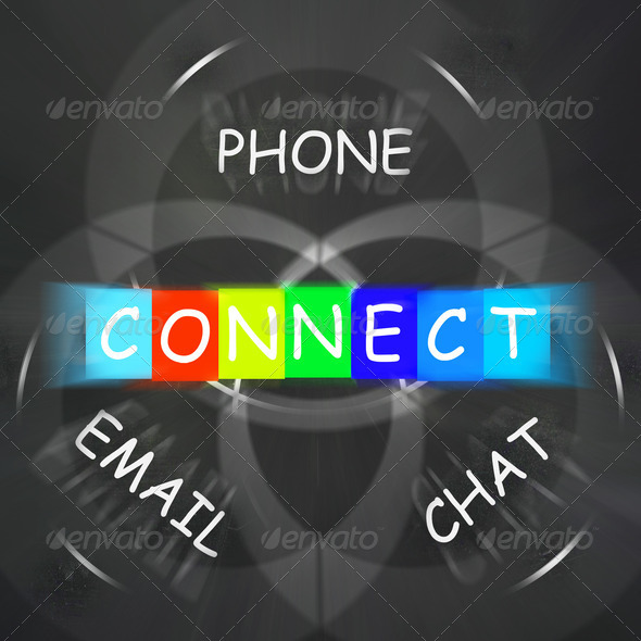 Words Displays Connect by Phone Email or Chat