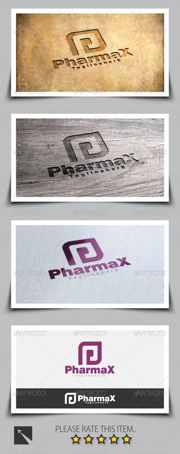 Pharmax, Letter P, Logo Template - Letters Logo Templates