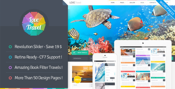 Love Travel - Creative Travel Agency WordPress - Travel Retail